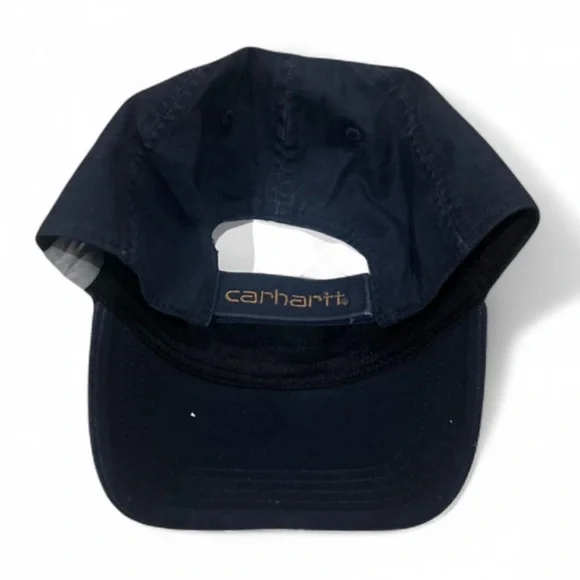 NWT Men’s Carhartt Navy Blue Cotton Canvas Baseball Cap - Picture 4 of 6